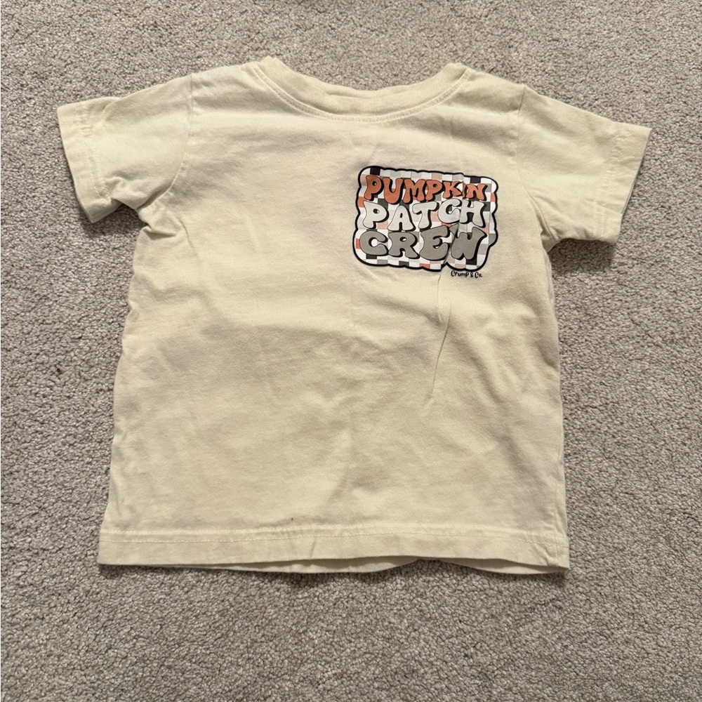 Rabbit Skins Cream Pumpkin Patch Crew Tee
